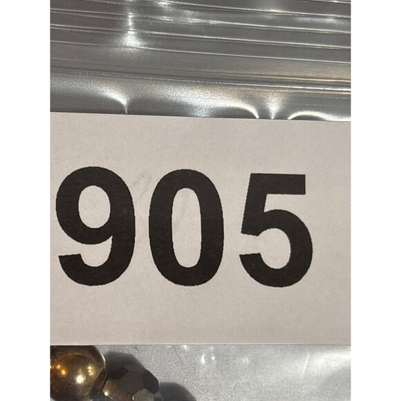 Gemini Bold Charm Stretchy Bracelet With Goldtone and Grey Beads - Picture 5 of 5